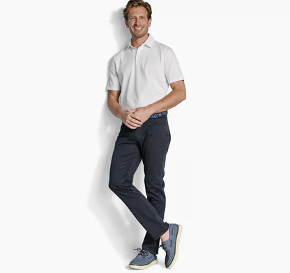 Conrad Oxford Polo - White