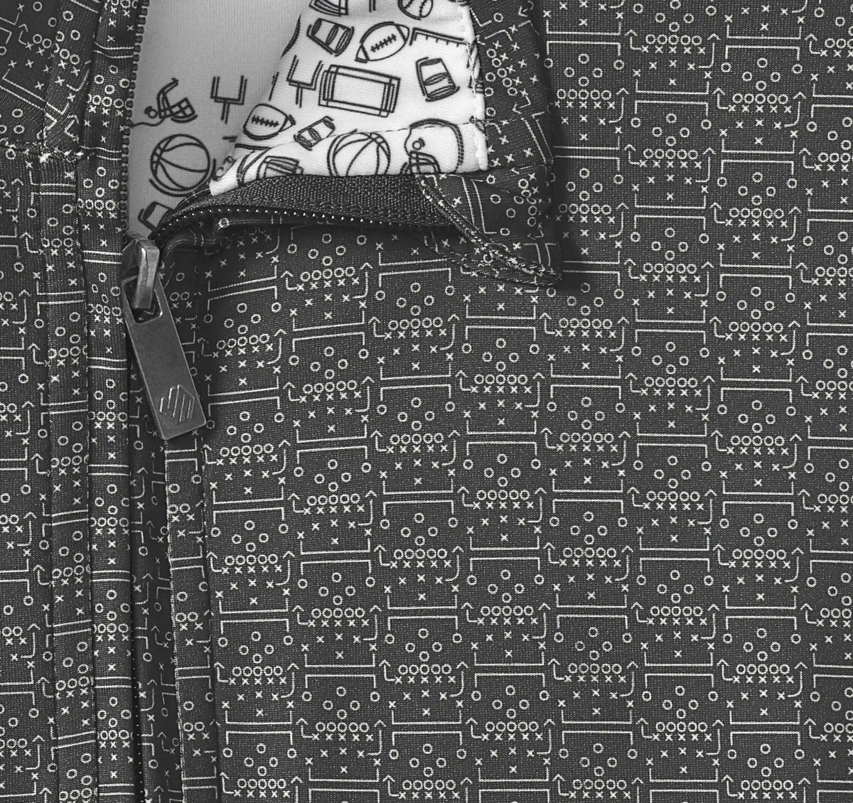Game Day XC4® Plays Print Quarter-Zip - Black