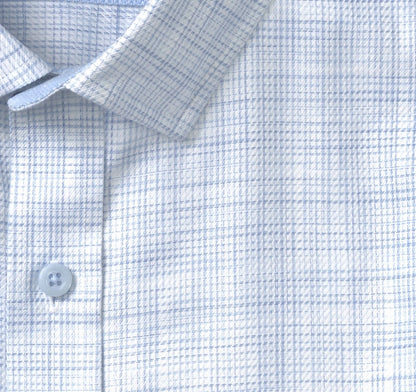 Ovation Non-Iron Dress Shirt - Blue Cross Hatch