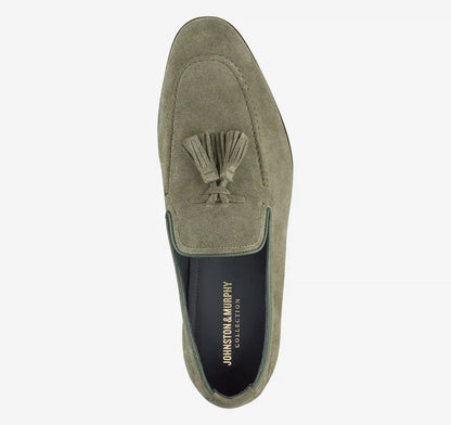 Taylor Tassel Loafer - Sage Italian Suede