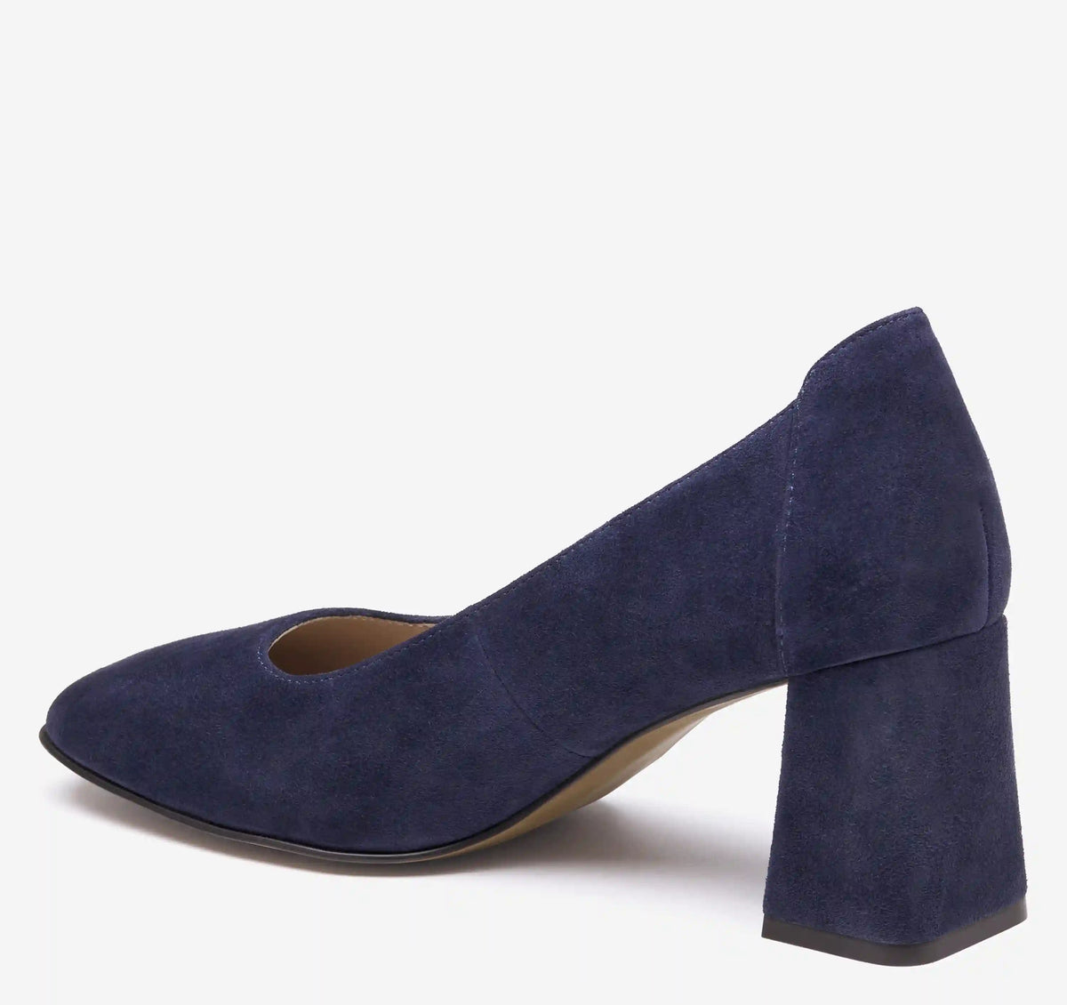 Whitney Pump - Navy Kid Suede