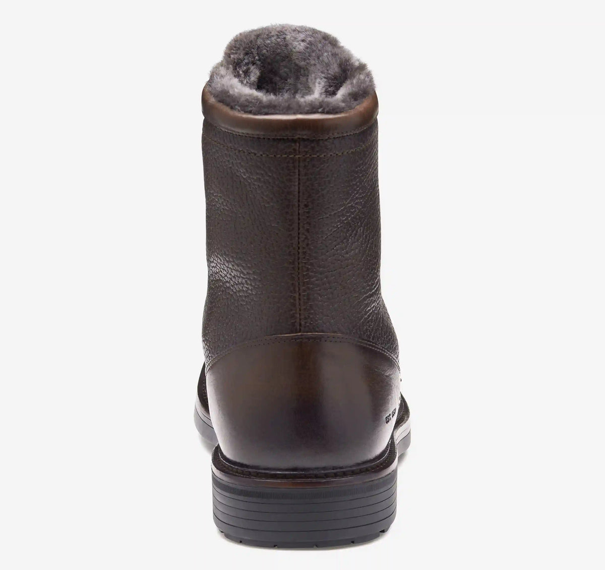 Latham Plain Toe Shearling Boot - Dark Brown European Calfskin/Shearling