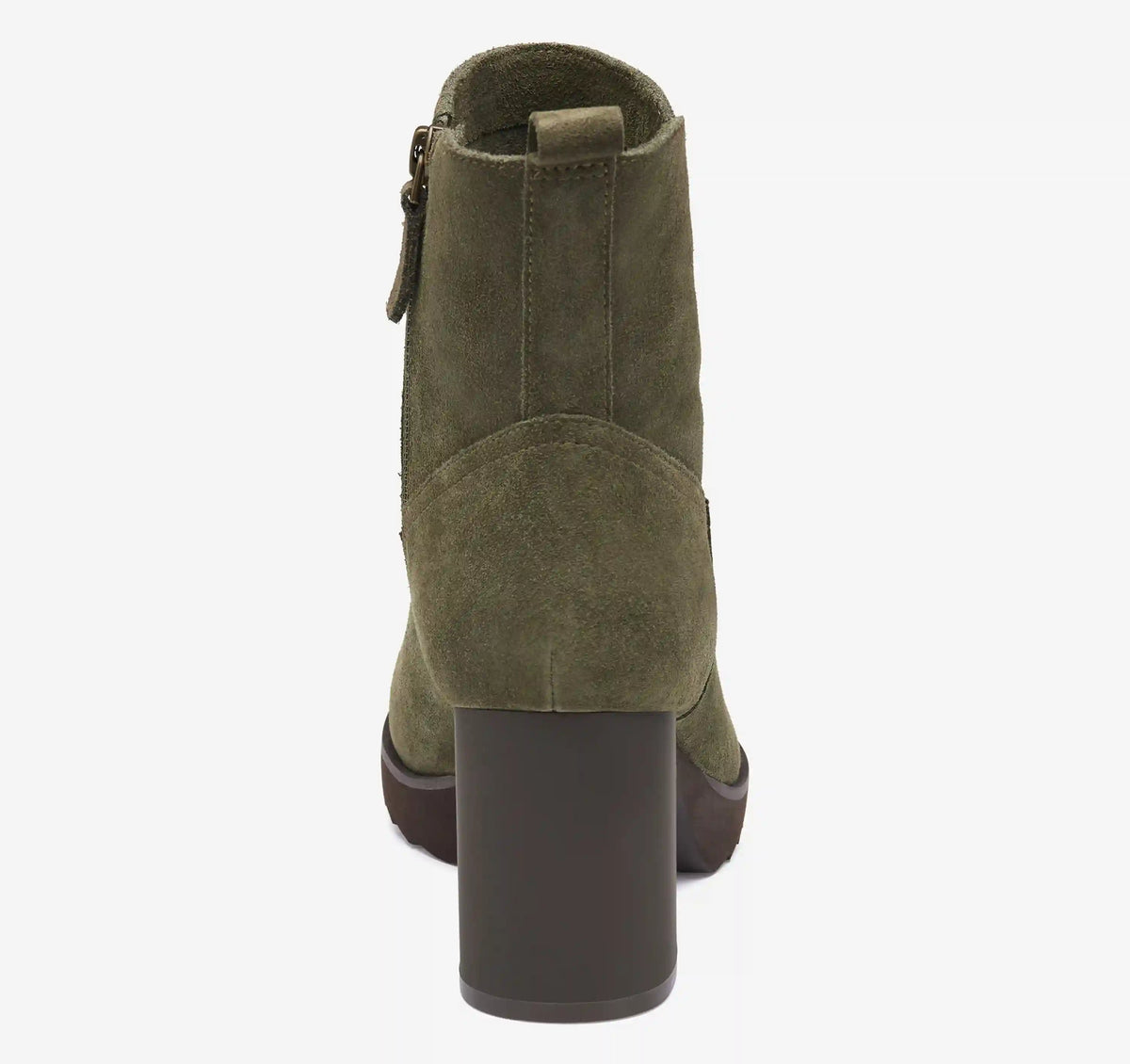 Izzie Bootie - Olive Waterproof Suede