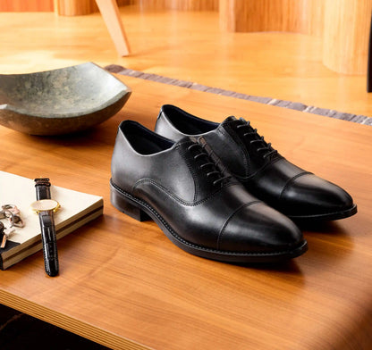 Landry Cap Toe - Black Full Grain