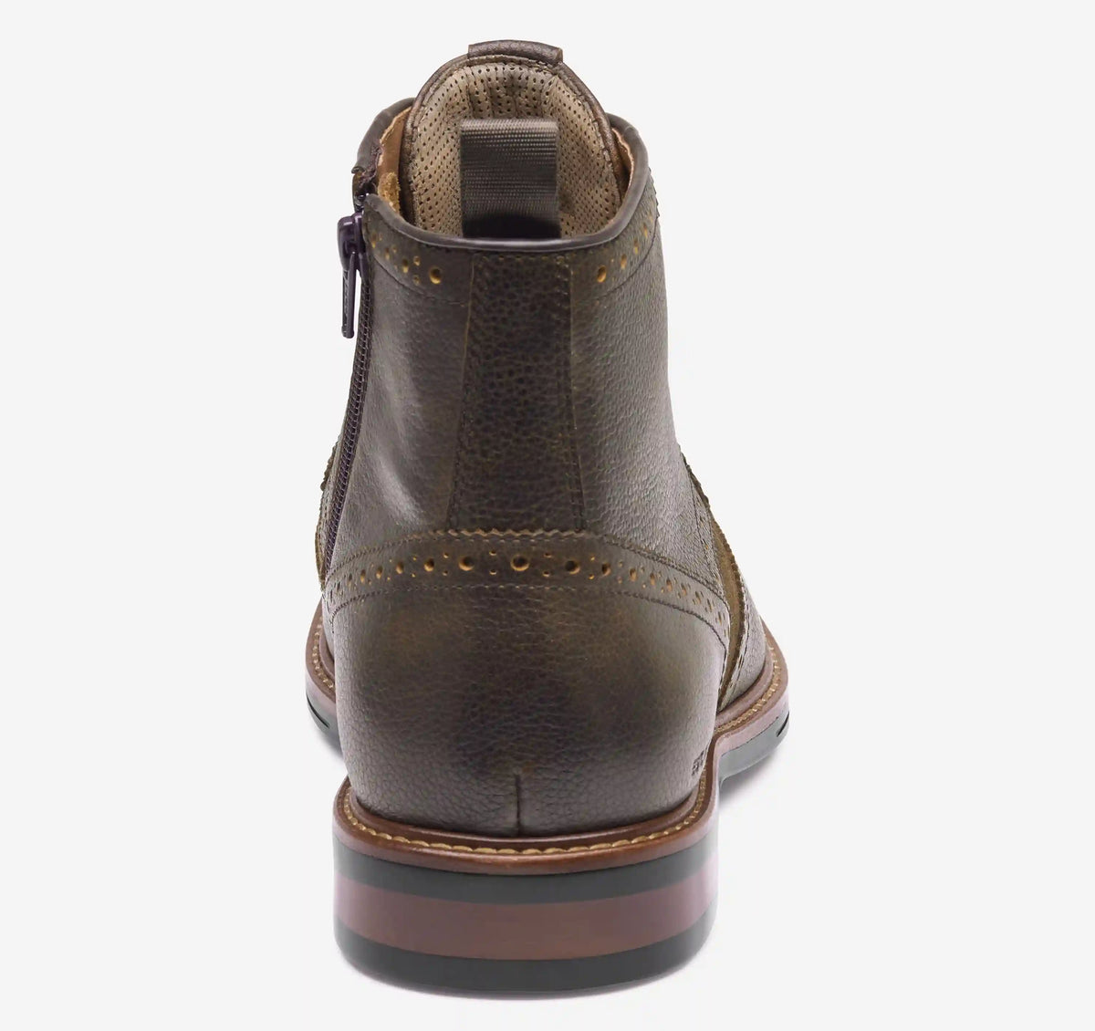 XC+™ Durham Wingtip Boot - Brown Waterproof Full-Grain Leather/Waxed Suede