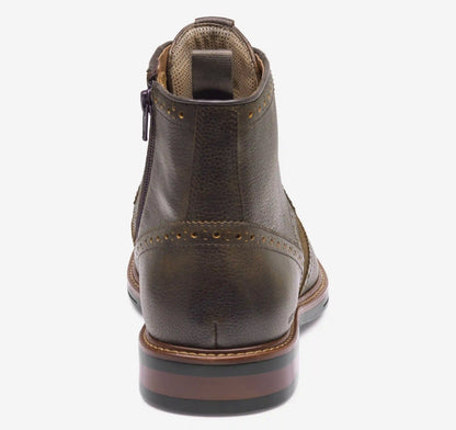XC+™ Durham Wingtip Boot - Brown Waterproof Full-Grain Leather/Waxed Suede