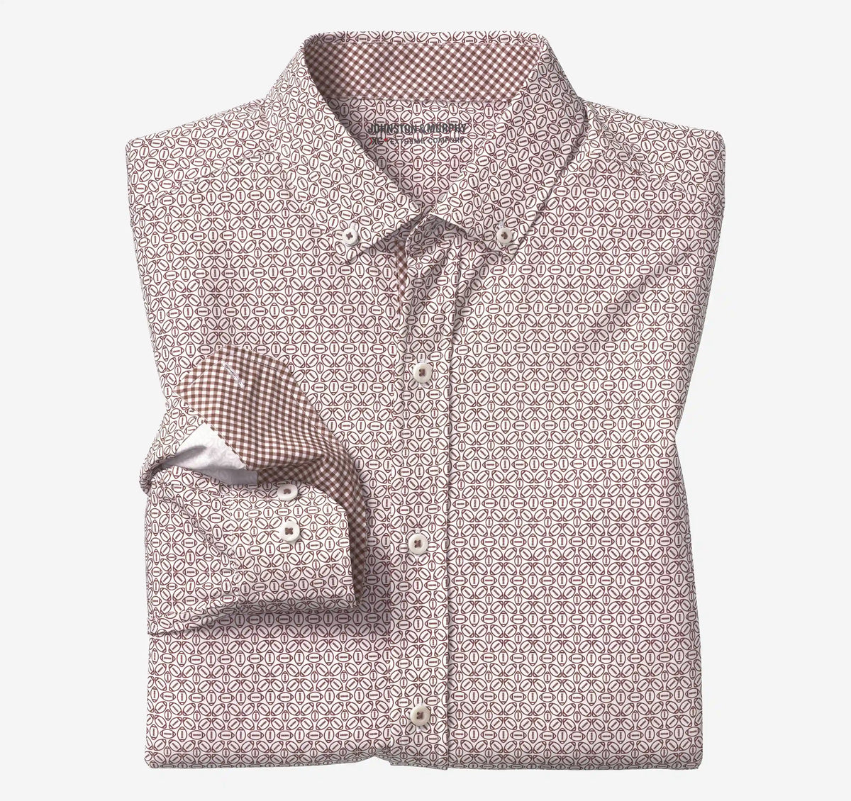Game Day XC+™ Long-Sleeve Football Print Shirt - Burgundy