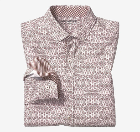 Game Day XC+™ Long-Sleeve Football Print Shirt - Burgundy