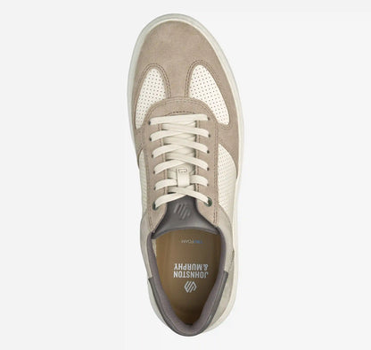 Anders T-Toe - Beige Suede/White Full-Grain Leather