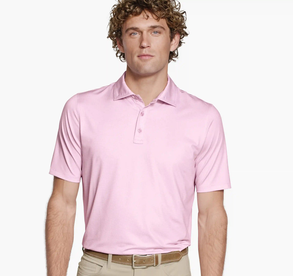 XC+™ Ace Performance Polo - Pink/White Gingham