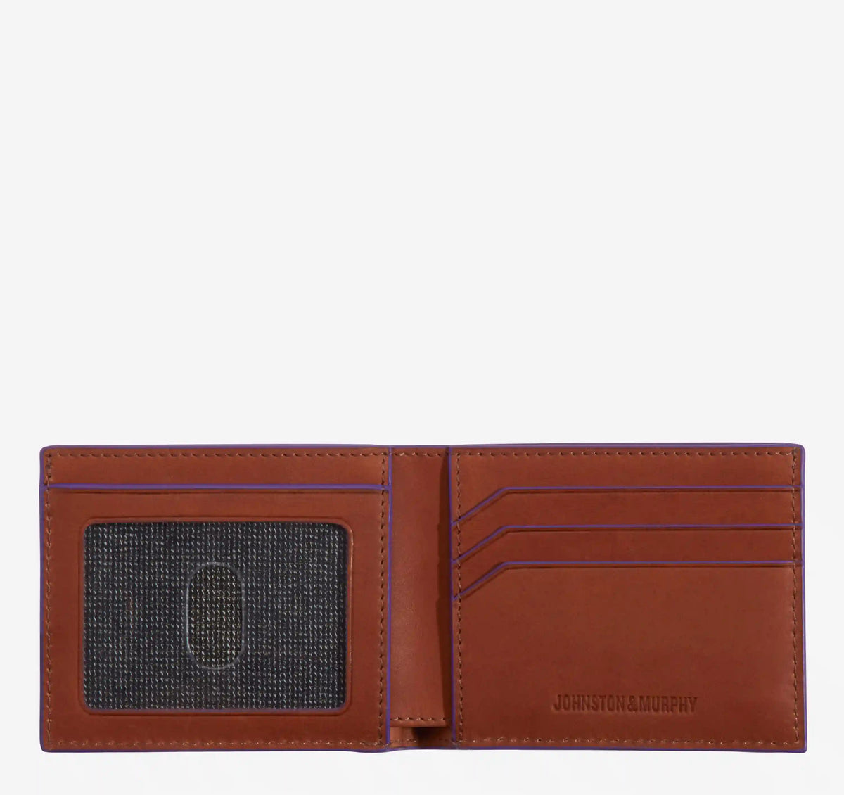 Collegiate Embossed Billfold Wallet - LSU - Tan Full Grain