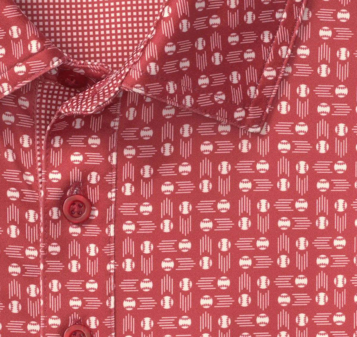 Game Day XC+™ Baseball Print Polo - Red