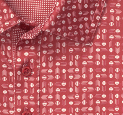 Game Day XC+™ Baseball Print Polo - Red