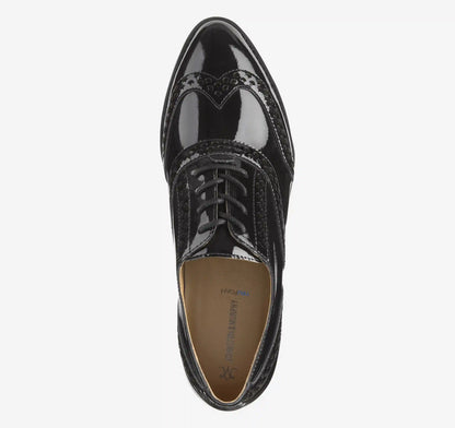 Ulyssa Wingtip - Black Patent Leather
