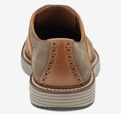 Upton Saddle - Taupe Nubuck/Tan Full Grain Leather