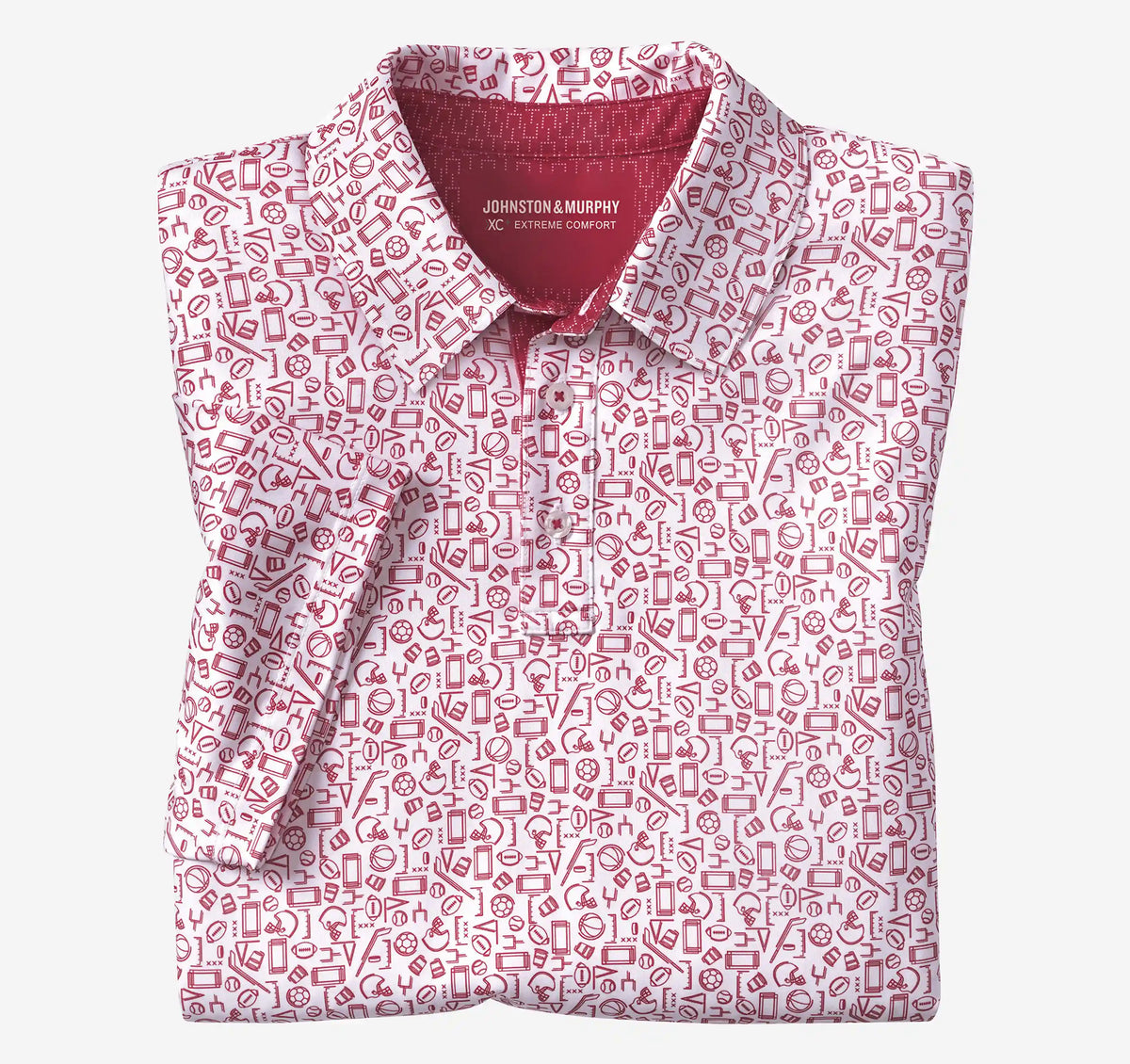 Game Day XC+™ Multi-Sport Print Polo - Red