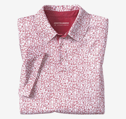 Game Day XC+™ Multi-Sport Print Polo - Red
