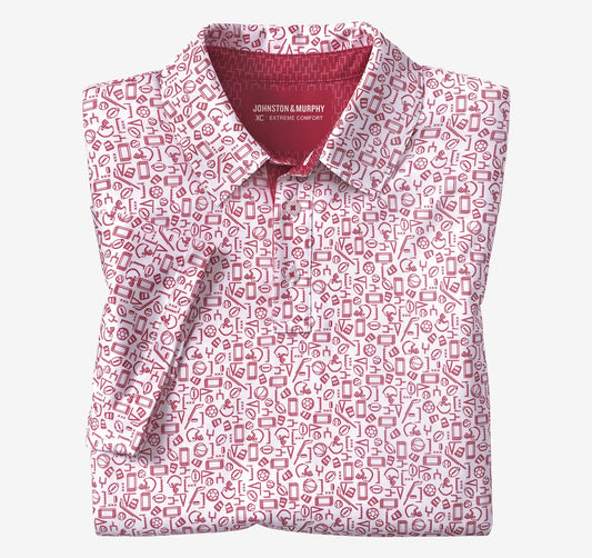 Game Day XC+™ Multi-Sport Print Polo - Red