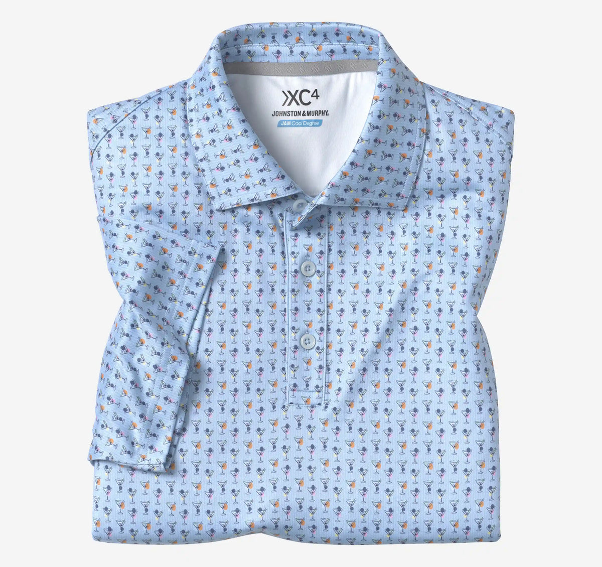 XC4® Performance Print Polos + Cool Degree® - Blue/Multi Mini Martini