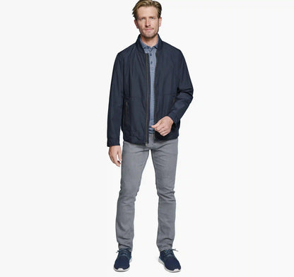 XC4® Knit-Collar Jacket - Navy
