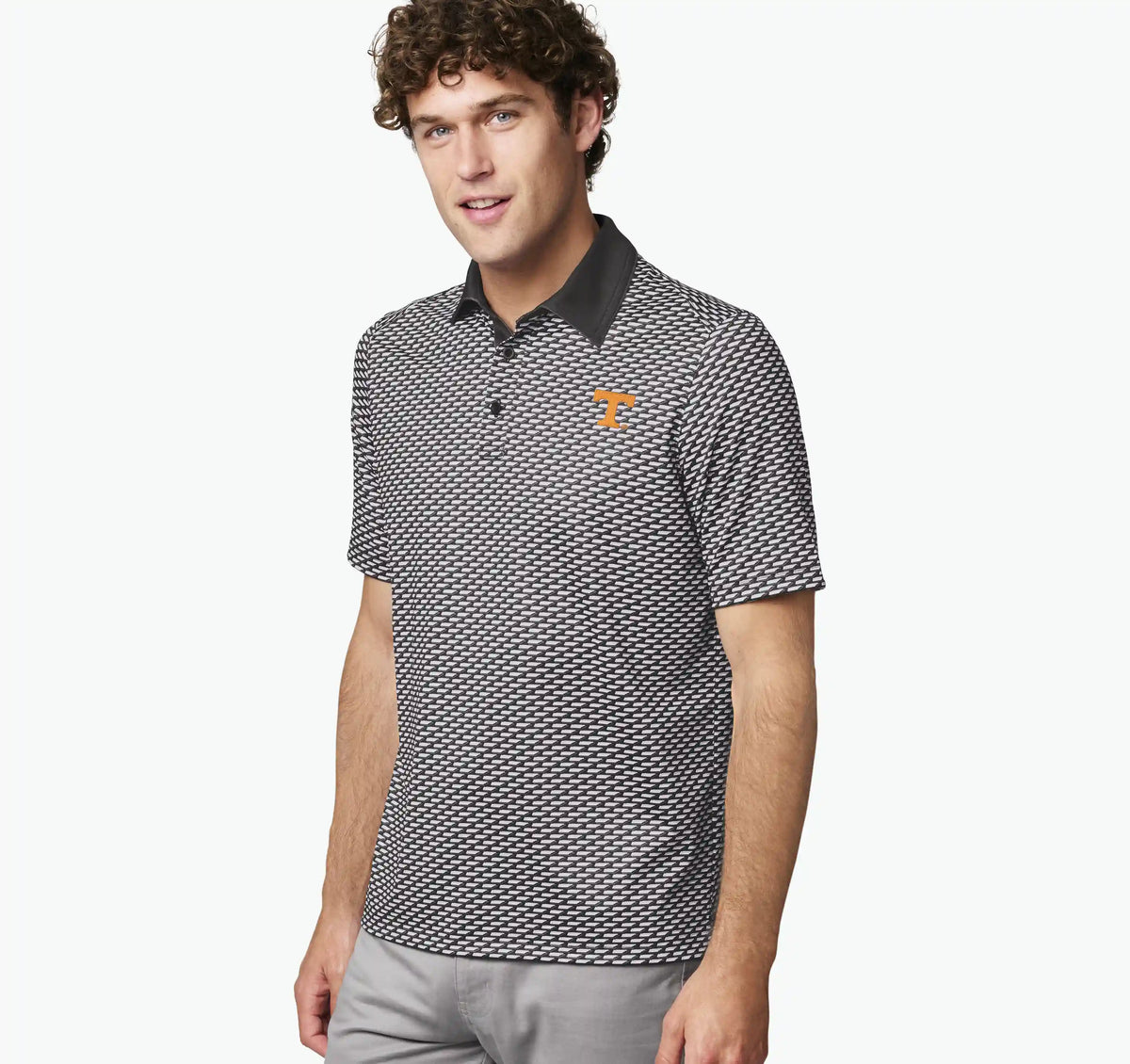 Collegiate XC+™ State Print Polo - University of Tennessee - Black
