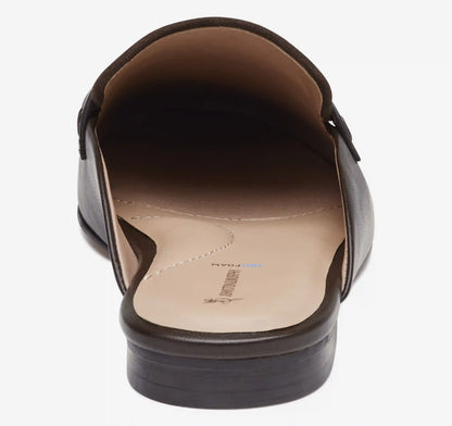 Isabel Penny Mule - Chocolate Glove Leather/Kid Suede