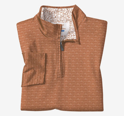 Game Day XC4® Plays Print Quarter-Zip - Rust