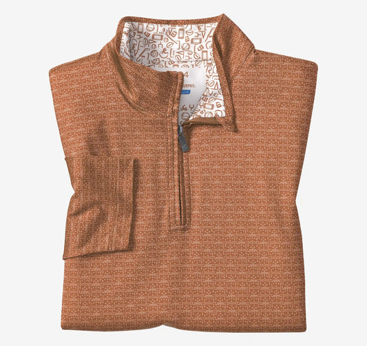 Game Day XC4® Plays Print Quarter-Zip - Rust