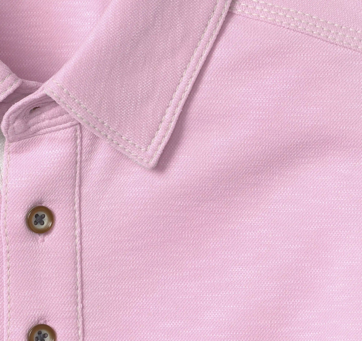 Vintage Slub Polo - Hot Pink