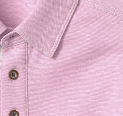 Vintage Slub Polo - Hot Pink