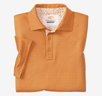 Game Day XC4® Goal Post Print Polo - Orange