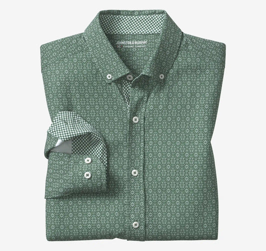 Game Day XC+™ Long-Sleeve Football Print Shirt - Green