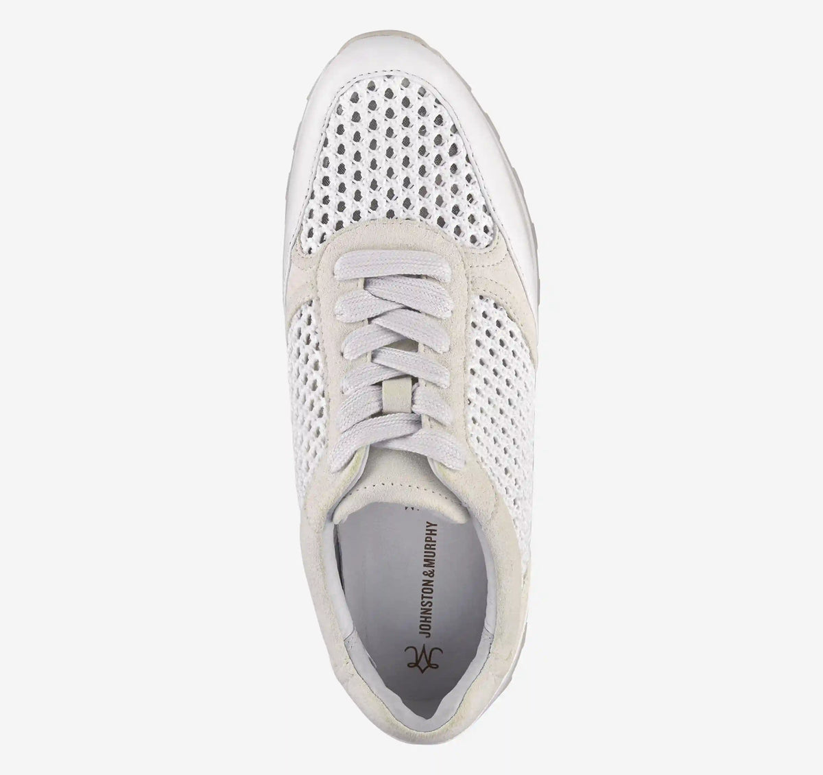 Piper Crochet Lace-Up - White Suede/Crochet