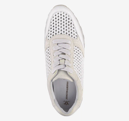 Piper Crochet Lace-Up - White Suede/Crochet