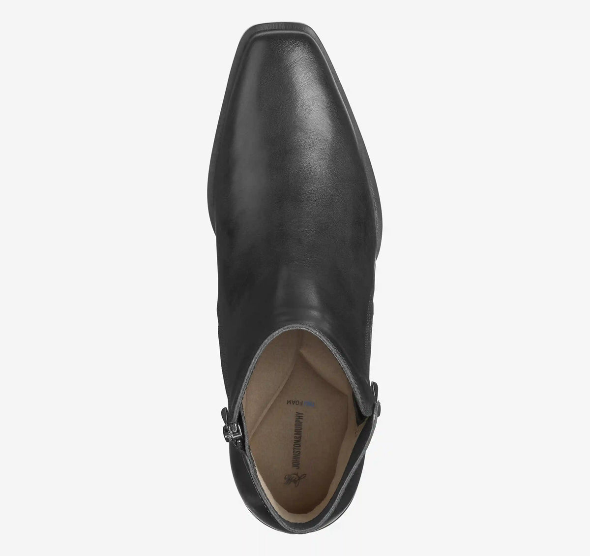 Kalista Double-Zip Bootie - Black Calfskin
