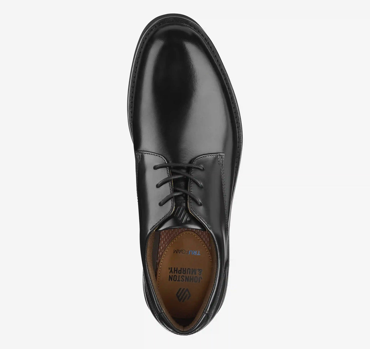 Tyson Dress Plain Toe - Black Full-Grain Leather