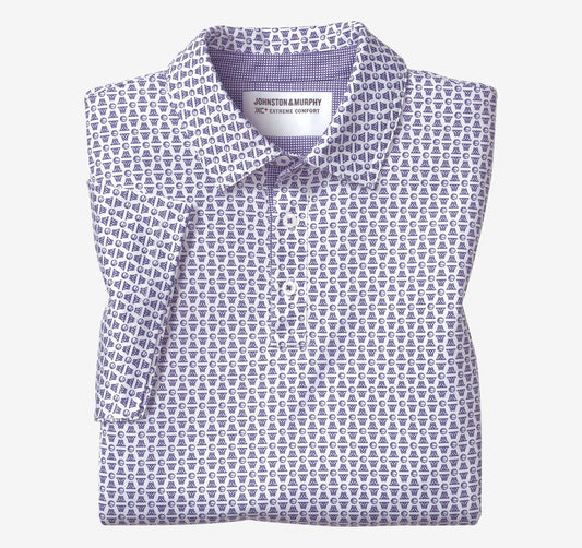 Game Day XC+™ Basketball Print Polo - Purple