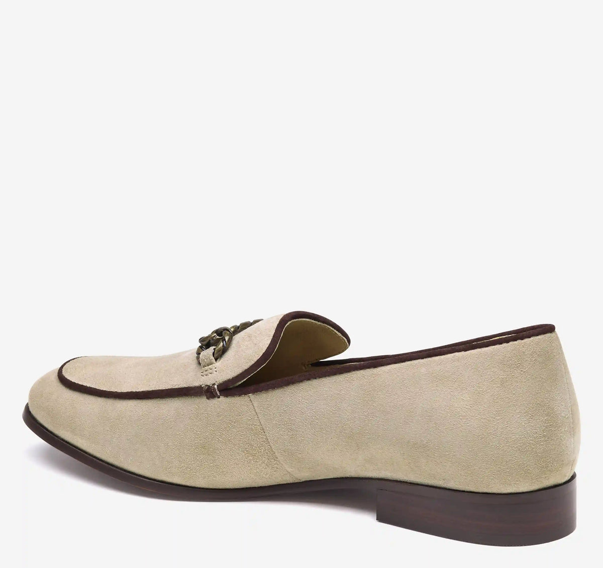 Ali Chain Loafer - Taupe Kid Suede