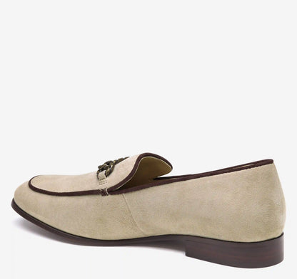 Ali Chain Loafer - Taupe Kid Suede