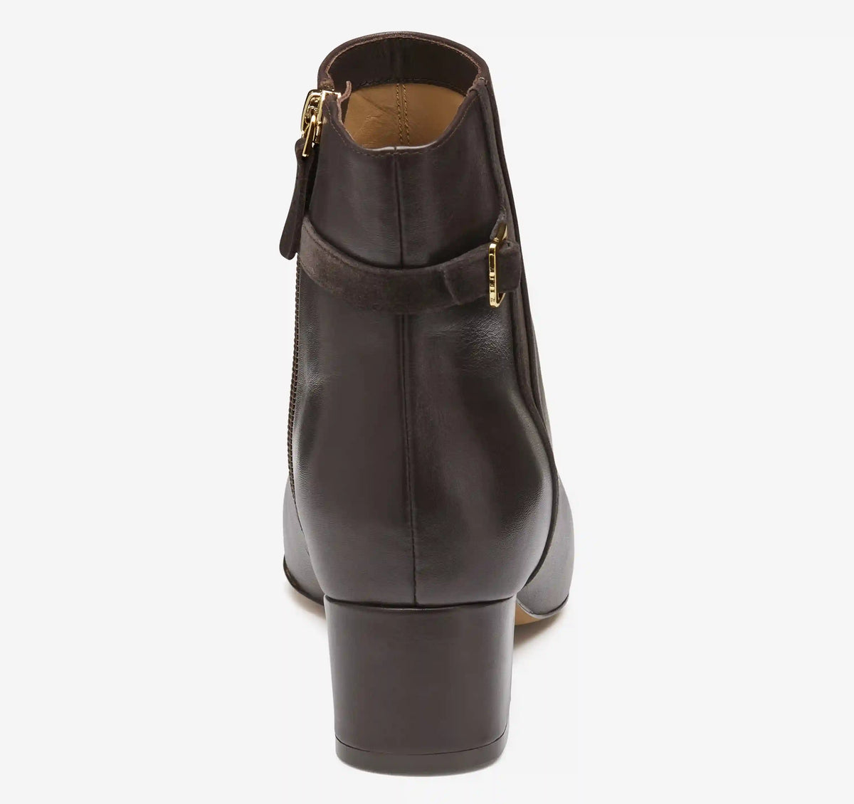Sienna Belted Bootie - Dark Brown Nappa Leather