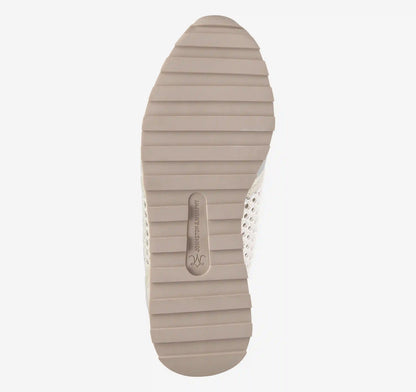 Piper Crochet Lace-Up - White Suede/Crochet