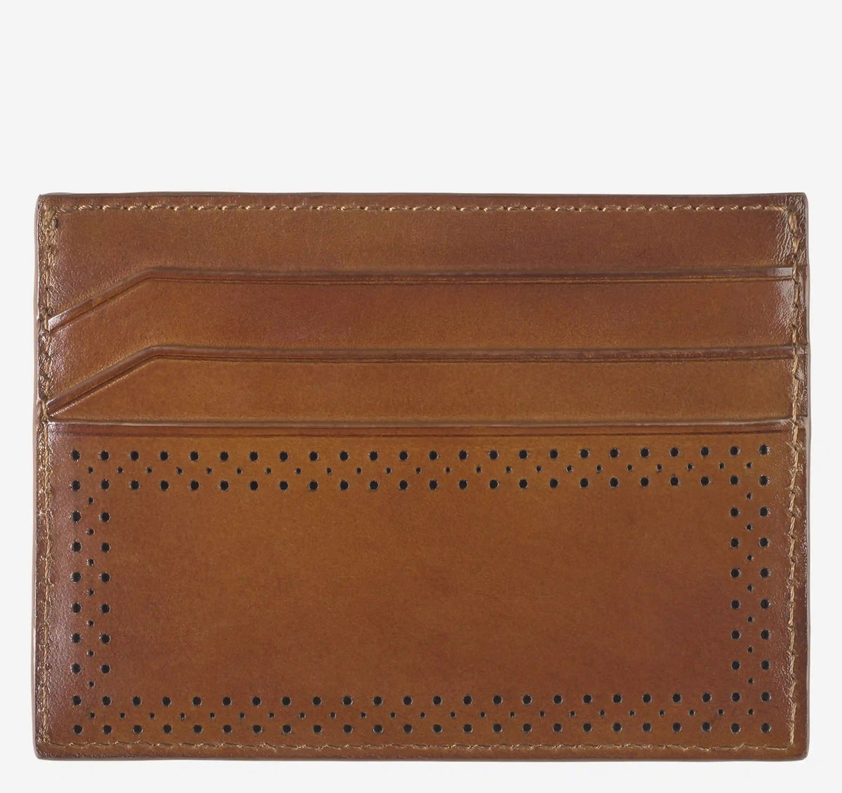 Hudson Perforated Weekender Case - Brown Burnished