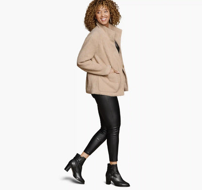 Eyelash Jacket - Camel