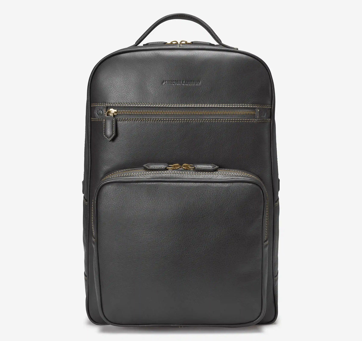Rhodes Backpack - Black Pebbled Leather