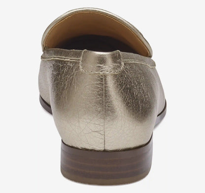 Ali Woven Loafer - Gold Italian Metallic Sheepskin