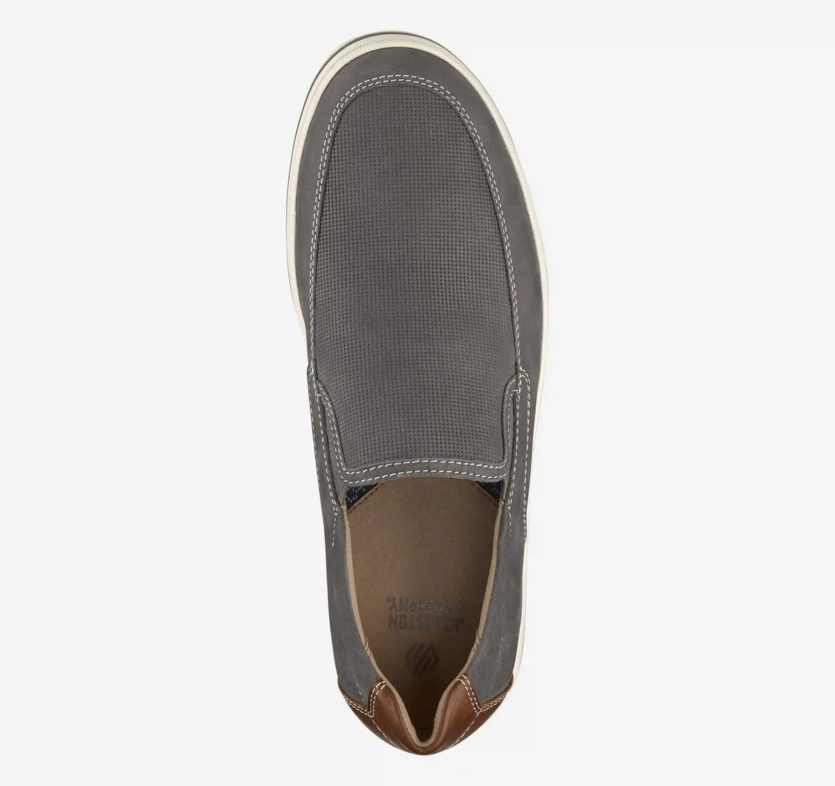 Bowling Moc Toe Venetian - Gray Embossed Nubuck