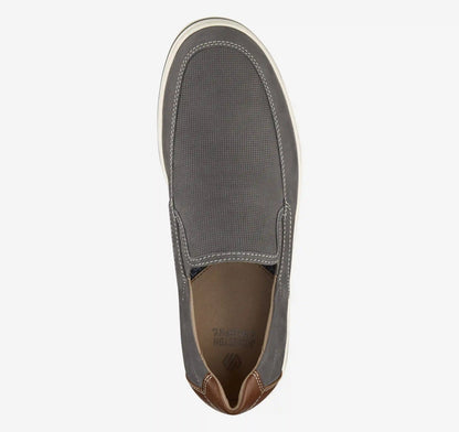 Bowling Moc Toe Venetian - Gray Embossed Nubuck
