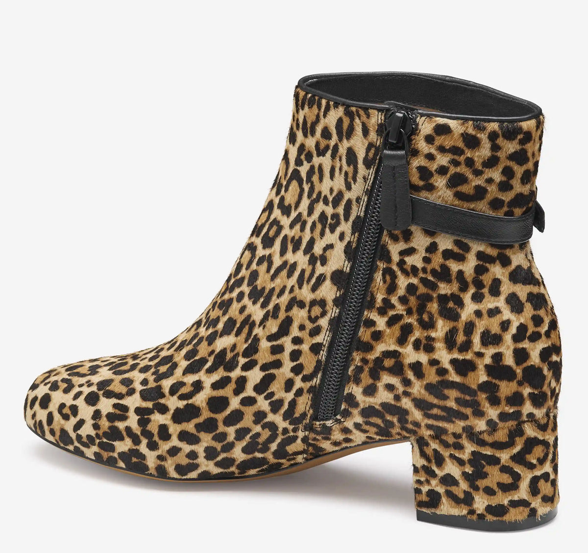 Sienna Belted Bootie - Leopard Haircalf