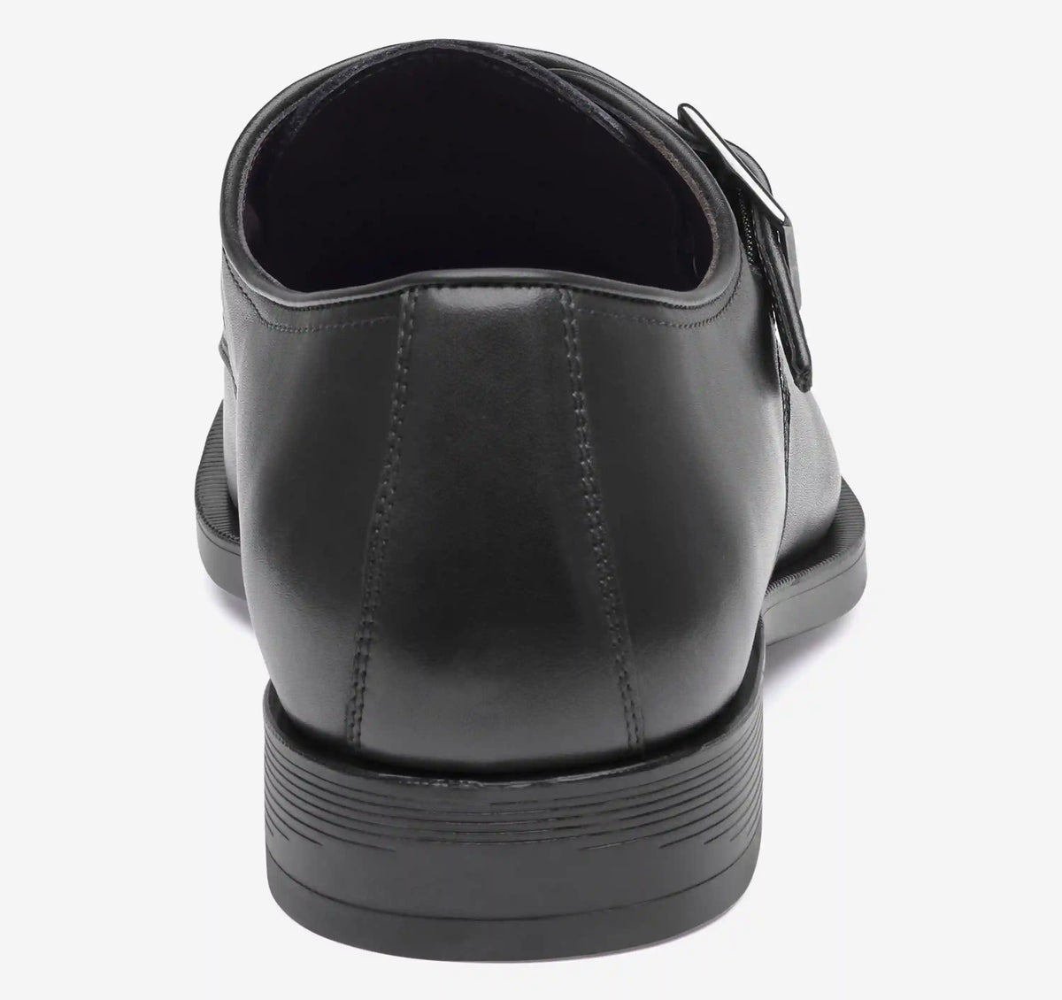 Redford Single Buckle Monk - Black Full-Grain Leather