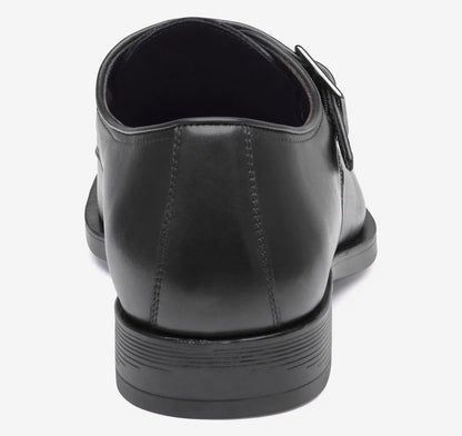 Redford Single Buckle Monk - Black Full-Grain Leather
